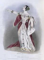 Giulia Grisi (1811-69) as Anna in 